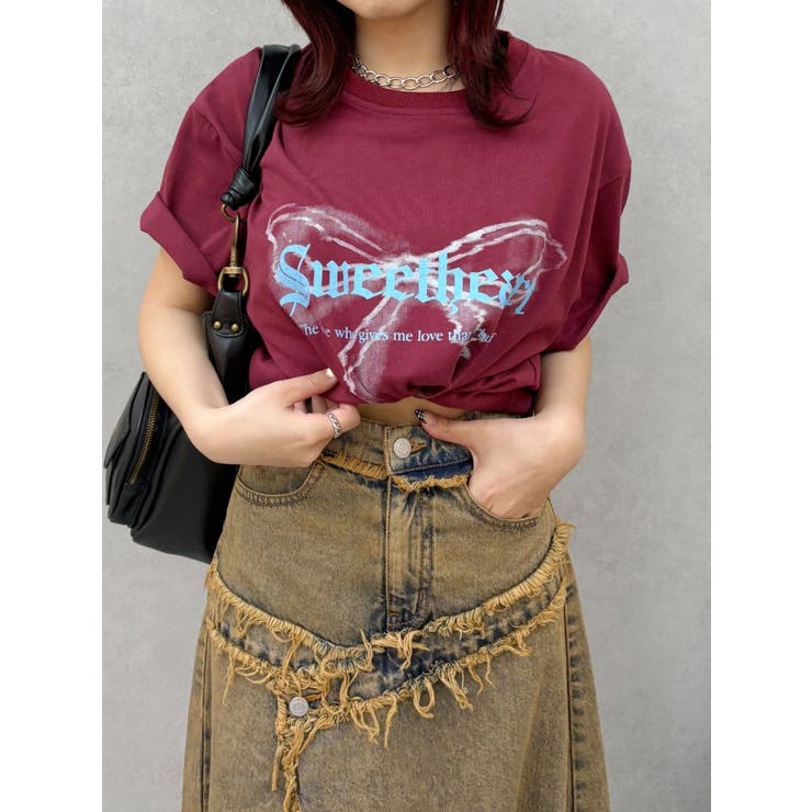 フロントリボングラフィックBIG Tシャツ | EVRIS | 詳細画像19 