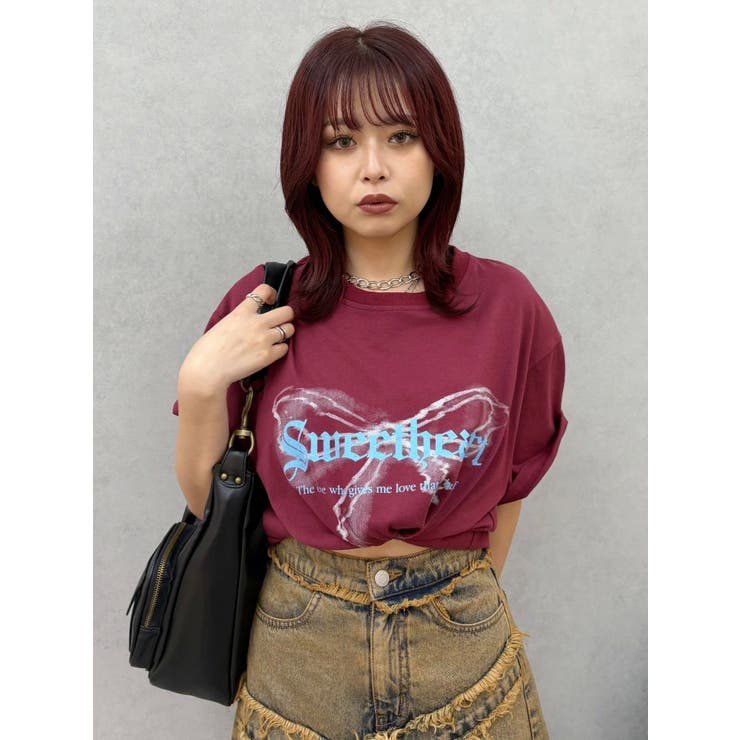 フロントリボングラフィックBIG Tシャツ | EVRIS | 詳細画像20 