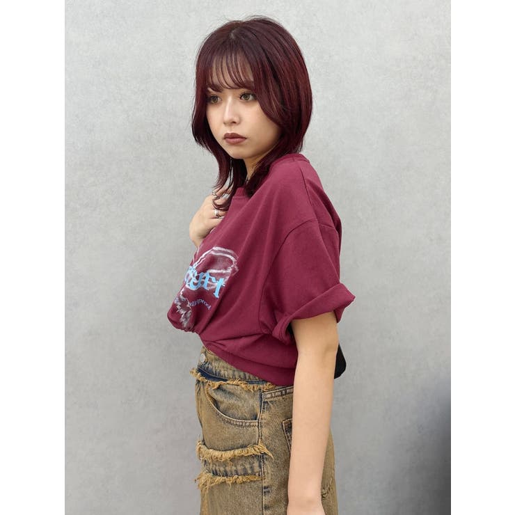 フロントリボングラフィックBIG Tシャツ | EVRIS | 詳細画像22 