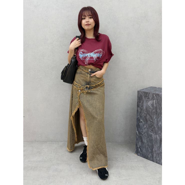 フロントリボングラフィックBIG Tシャツ | EVRIS | 詳細画像23 