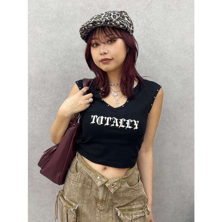 スタッズグラフィックタンクトップ[品番：MKSW0065861]｜EVRIS