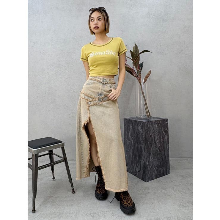 スタッズグラフィックショートTシャツ | EVRIS | 詳細画像41 