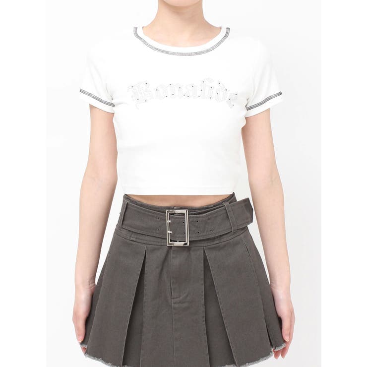 スタッズグラフィックショートTシャツ | EVRIS | 詳細画像42 