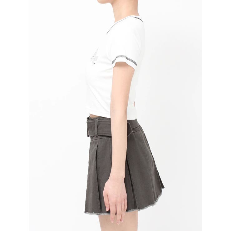 スタッズグラフィックショートTシャツ | EVRIS | 詳細画像43 