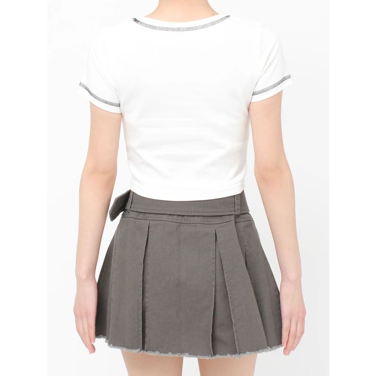 スタッズグラフィックショートTシャツ | EVRIS | 詳細画像44 