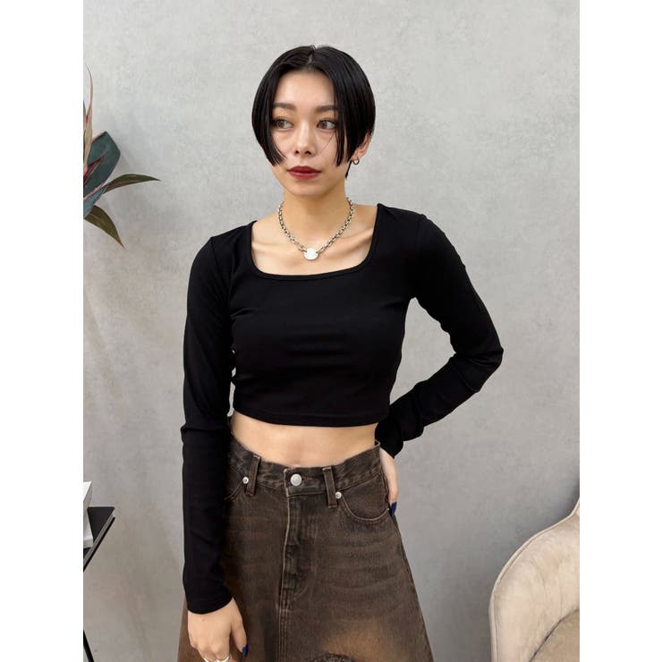 スクエアクロップドトップス | EVRIS | 詳細画像19 