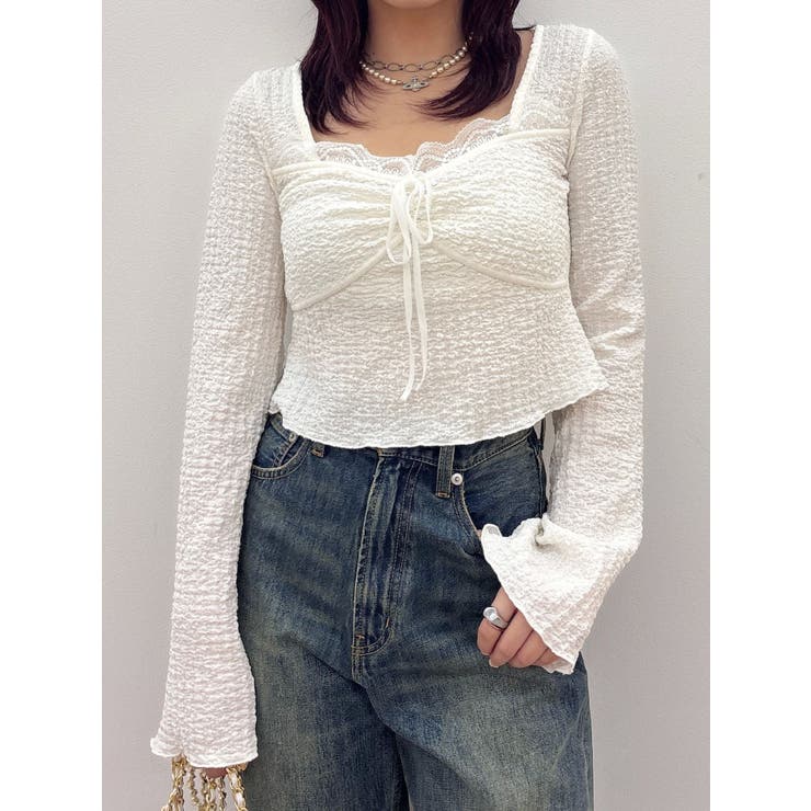 レースドッキングトップス | EVRIS | 詳細画像15 