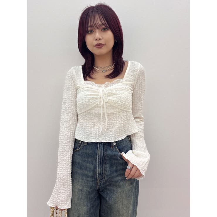 レースドッキングトップス | EVRIS | 詳細画像16 