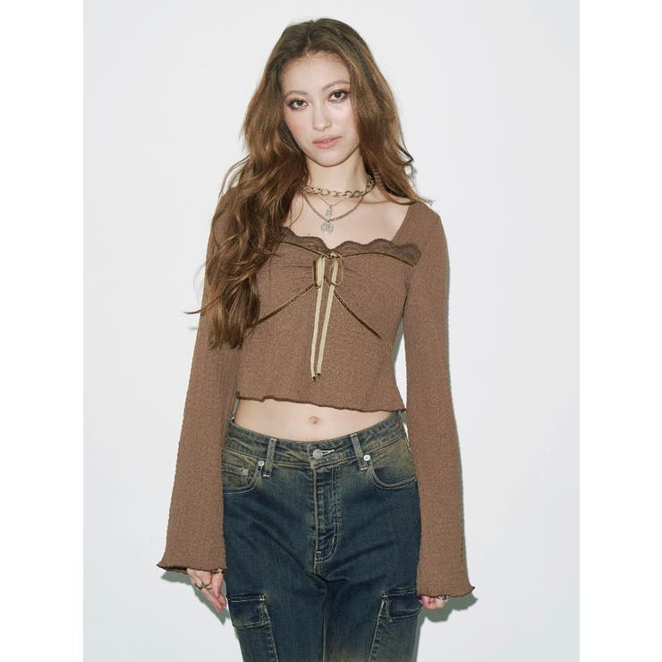 レースドッキングトップス | EVRIS | 詳細画像2 