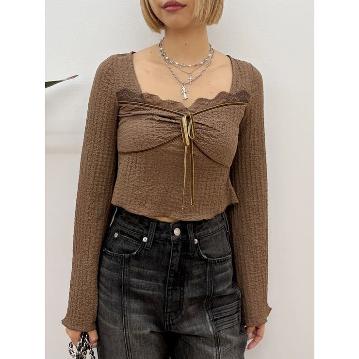 レースドッキングトップス | EVRIS | 詳細画像22 