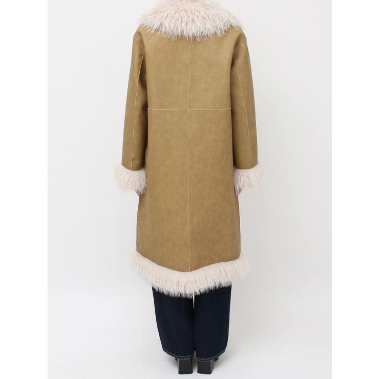 フェイクファームートンロングコート | EVRIS | 詳細画像27 