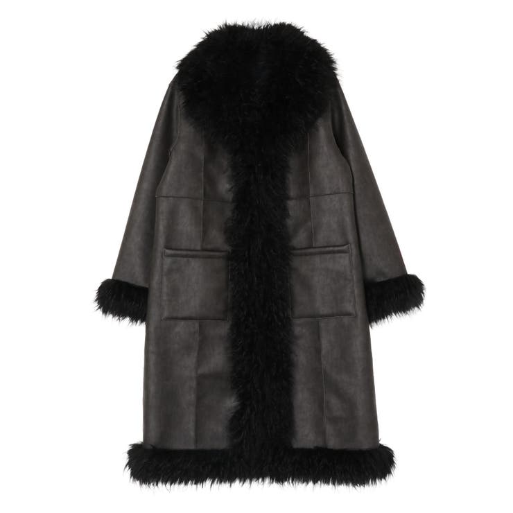 フェイクファームートンロングコート | EVRIS | 詳細画像37 