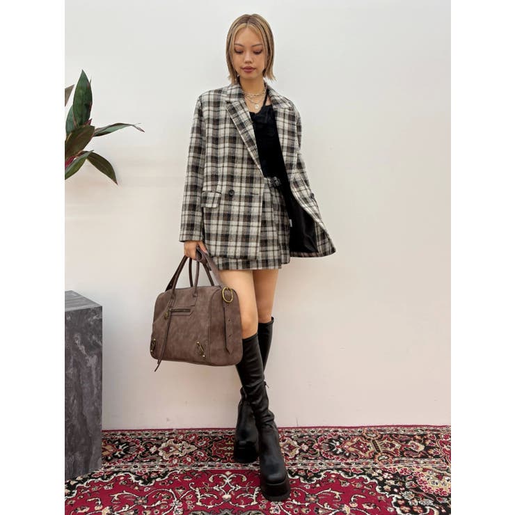 チェックルーズジャケット【セットアップ着用可能】 | EVRIS | 詳細画像11 