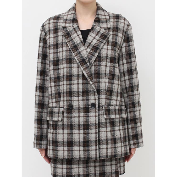 チェックルーズジャケット【セットアップ着用可能】 | EVRIS | 詳細画像26 