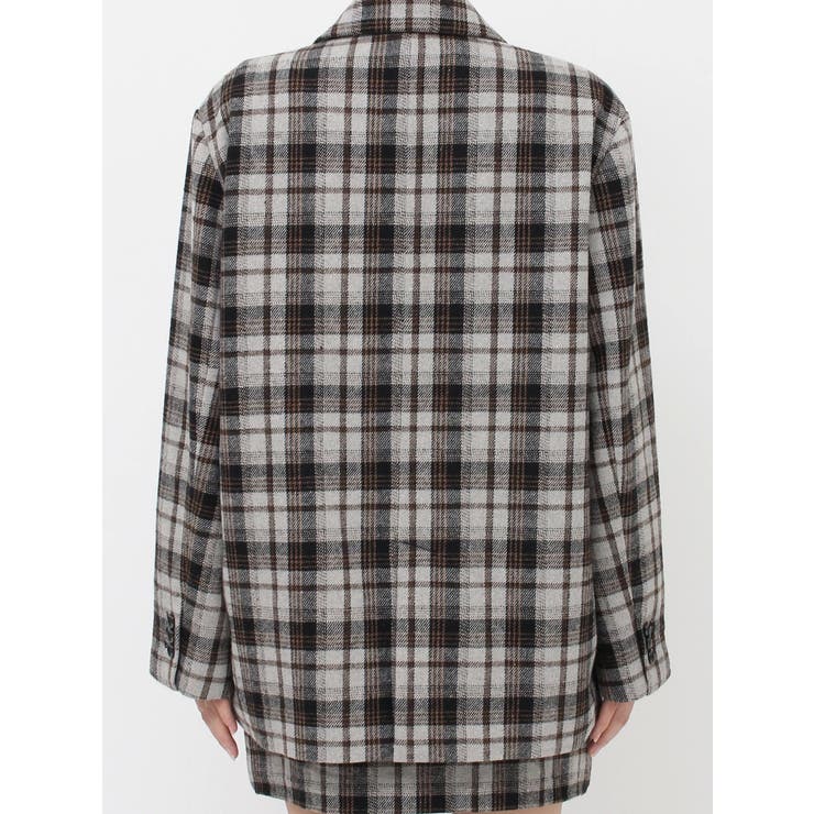 チェックルーズジャケット【セットアップ着用可能】 | EVRIS | 詳細画像28 