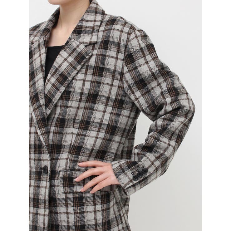チェックルーズジャケット【セットアップ着用可能】 | EVRIS | 詳細画像30 