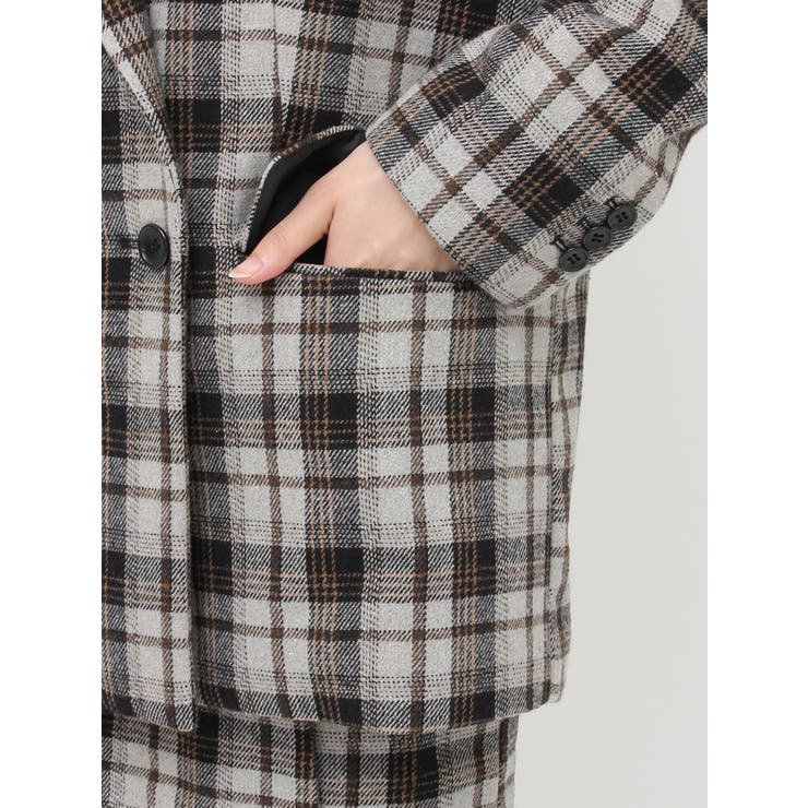 チェックルーズジャケット【セットアップ着用可能】 | EVRIS | 詳細画像31 