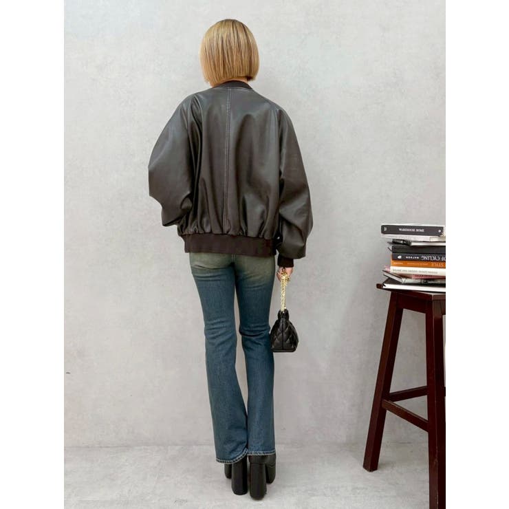 ヴィンテージライクフェイクレザーブルゾン【セットアップ着用可能】 | EVRIS | 詳細画像27