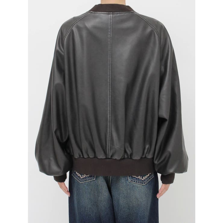 ヴィンテージライクフェイクレザーブルゾン【セットアップ着用可能】 | EVRIS | 詳細画像37