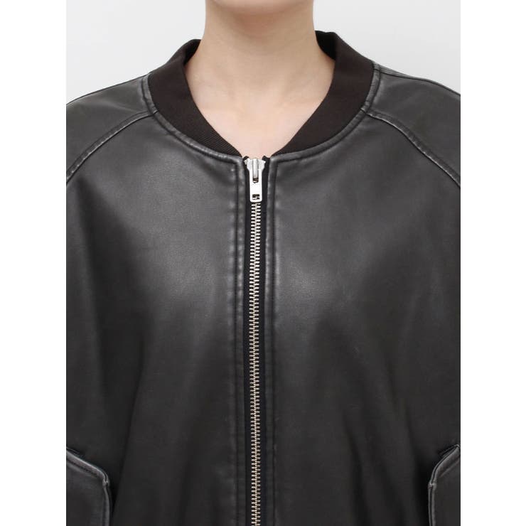 ヴィンテージライクフェイクレザーブルゾン【セットアップ着用可能】 | EVRIS | 詳細画像38