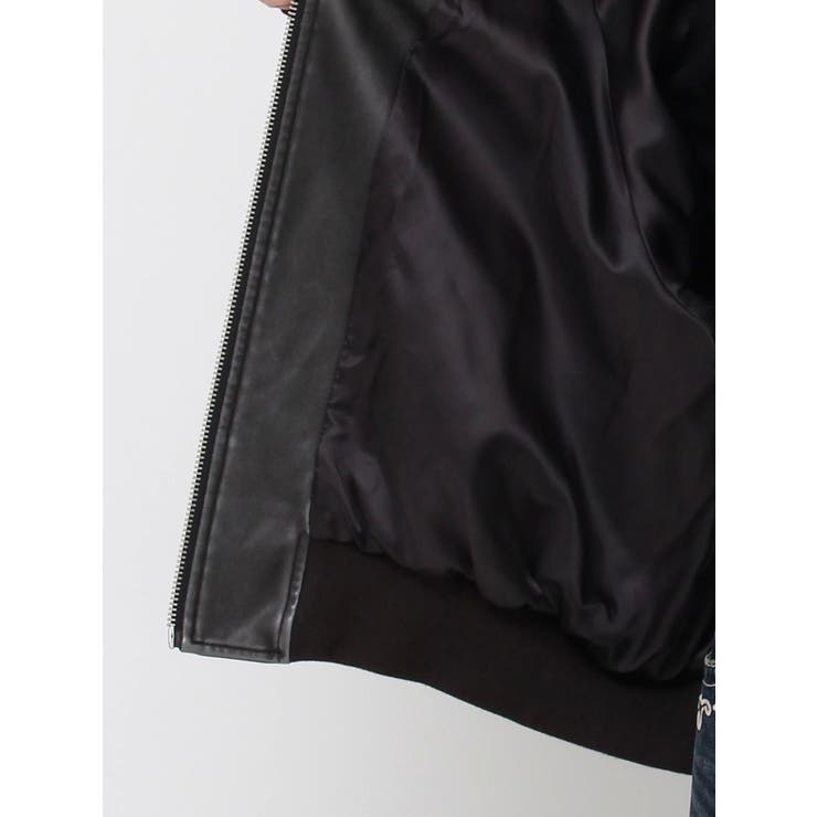ヴィンテージライクフェイクレザーブルゾン【セットアップ着用可能】 | EVRIS | 詳細画像41