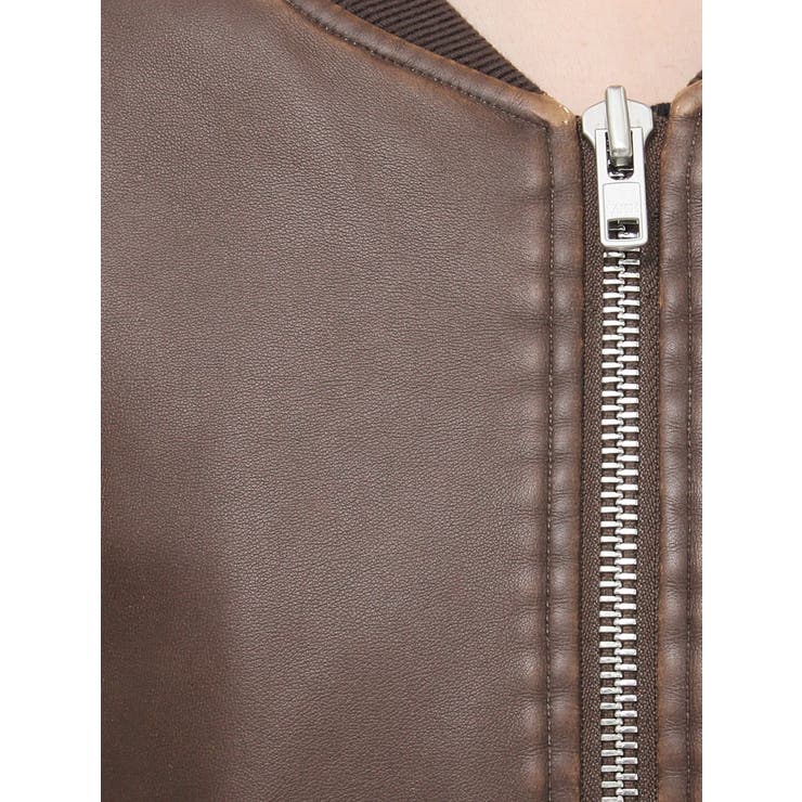 ヴィンテージライクフェイクレザーブルゾン【セットアップ着用可能】 | EVRIS | 詳細画像45