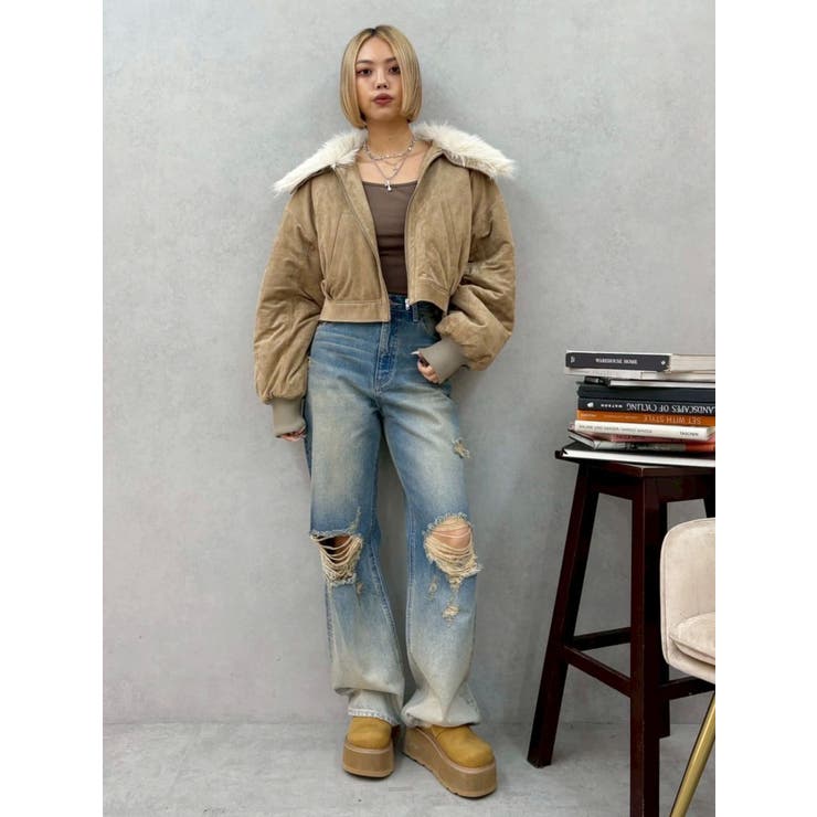 2WAYフェイクスウェードブルゾン | EVRIS | 詳細画像21 