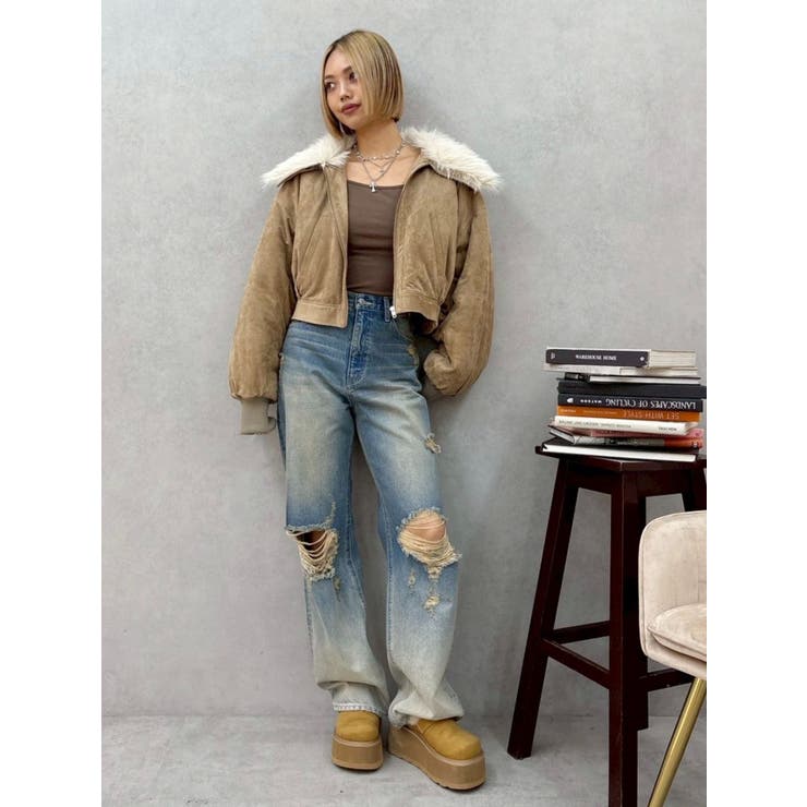 2WAYフェイクスウェードブルゾン | EVRIS | 詳細画像22 