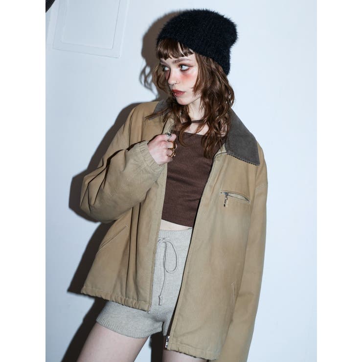 ベージュ | E MOTIF ワークブルゾン | EVRIS