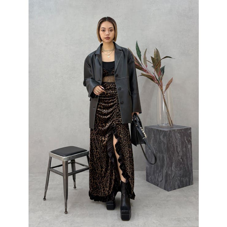 ベロアレースロングワンピース | EVRIS | 詳細画像16 