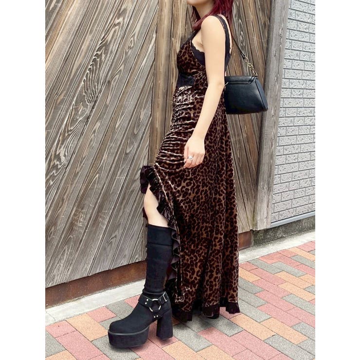 ベロアレースロングワンピース | EVRIS | 詳細画像24 