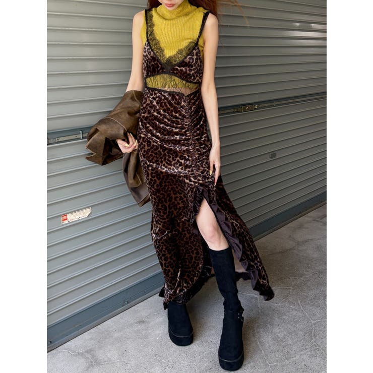 ベロアレースロングワンピース | EVRIS | 詳細画像28 