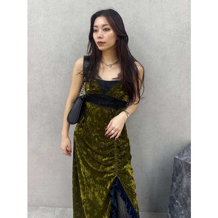 ベロアレースロングワンピース | EVRIS | 詳細画像36 