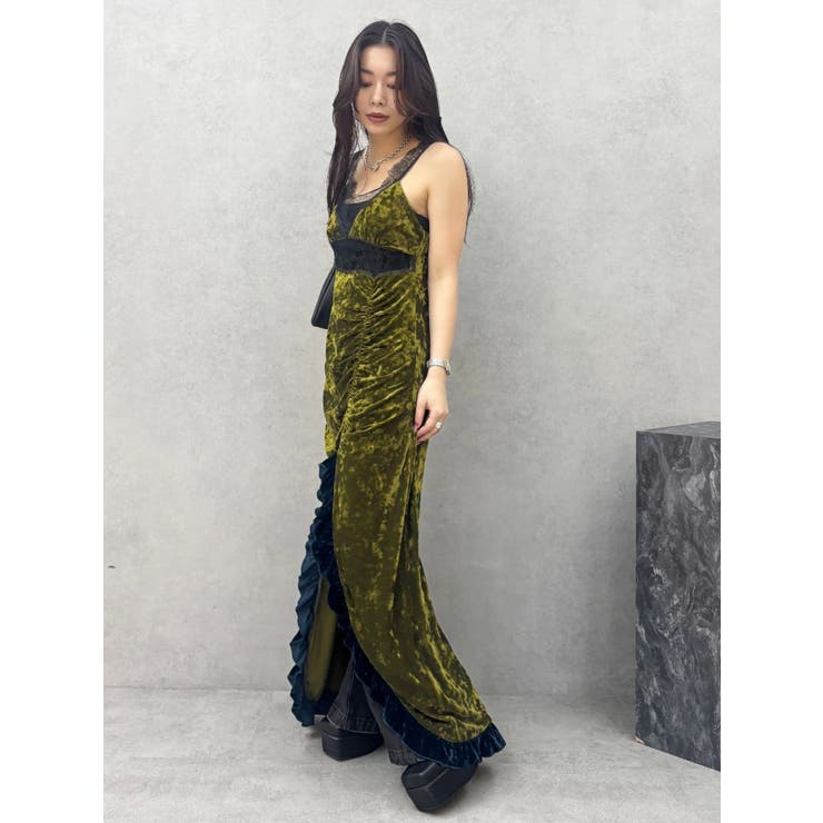 ベロアレースロングワンピース | EVRIS | 詳細画像39 