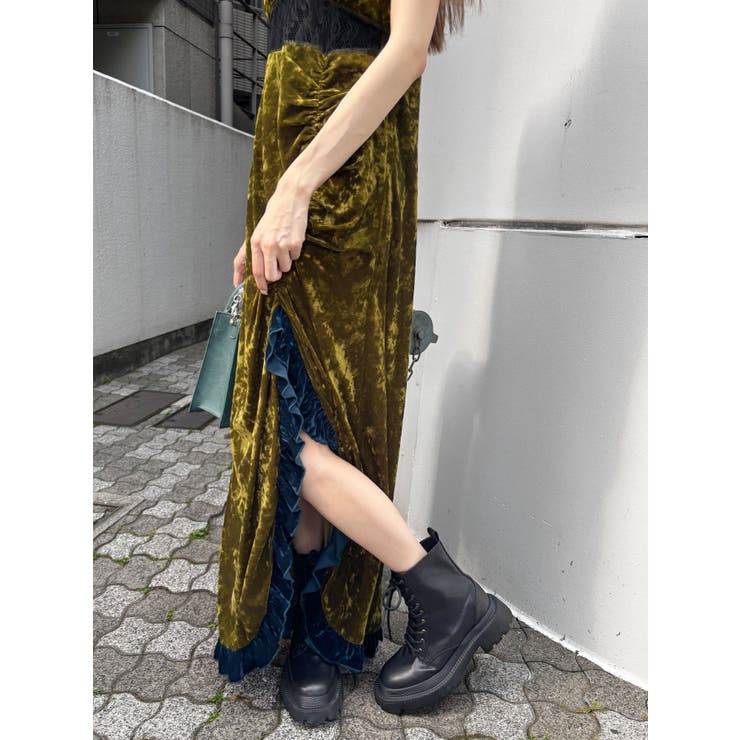 ベロアレースロングワンピース | EVRIS | 詳細画像41 