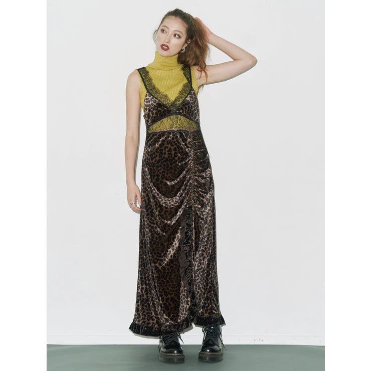 ベロアレースロングワンピース | EVRIS | 詳細画像5 