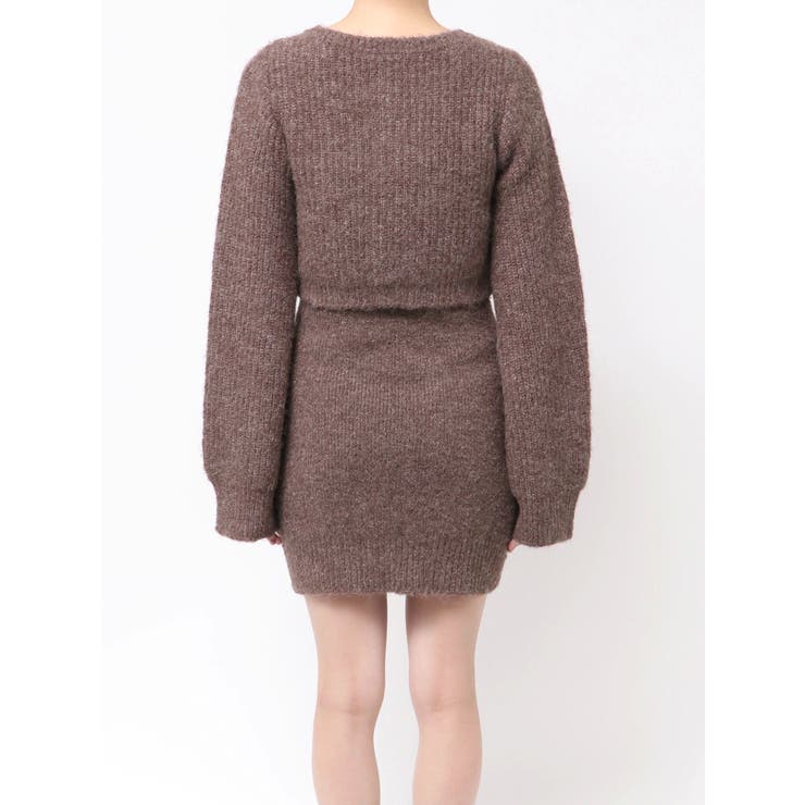 ワンポイントアンサンブルニットワンピ ース カーディガン キャミワンピ セット | EVRIS | 詳細画像40 