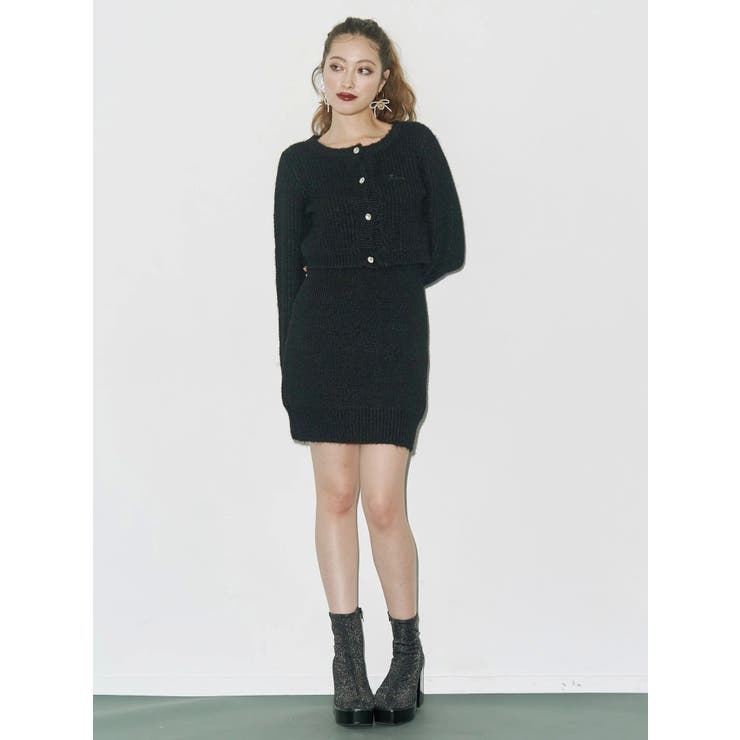 ワンポイントアンサンブルニットワンピ ース カーディガン キャミワンピ セット | EVRIS | 詳細画像6 