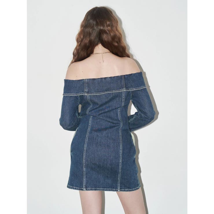 オフショルデニムミニワンピース | EVRIS | 詳細画像6 