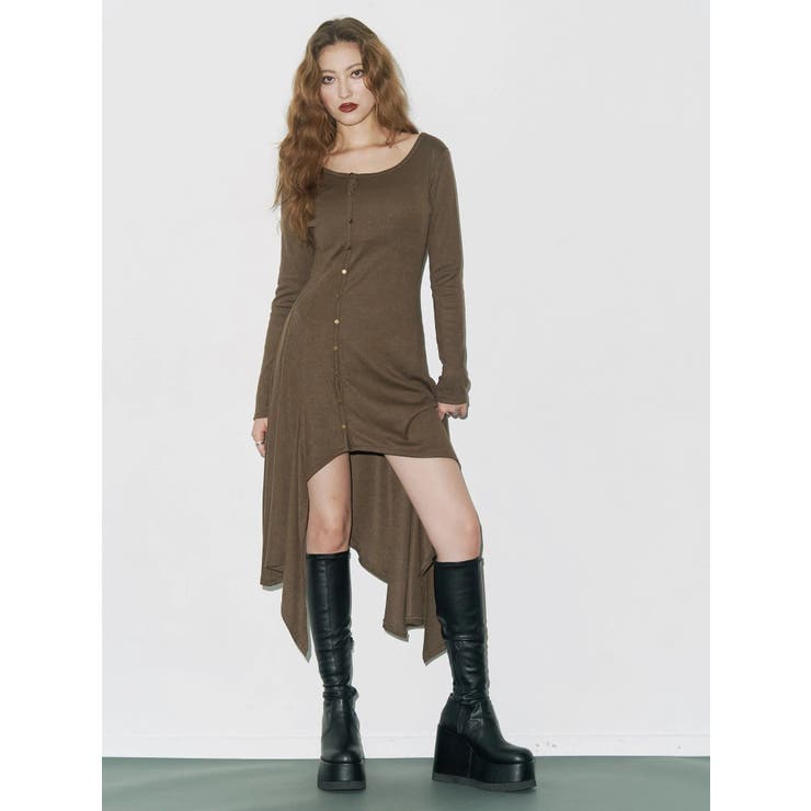 ロングスリットワンピース | EVRIS | 詳細画像4 