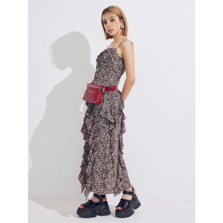 ギャザーアシンメトリーロングワンピース | EVRIS | 詳細画像19 