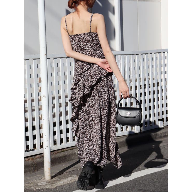 ギャザーアシンメトリーロングワンピース | EVRIS | 詳細画像33 