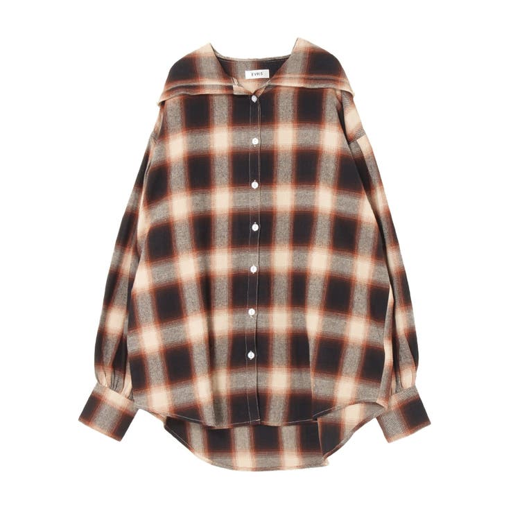 フードチェックオーバーサイズシャツ【セットアップ着用可能】 | EVRIS | 詳細画像37 