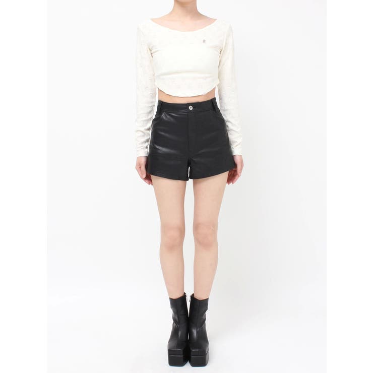 レザー ショートパンツ レディース[品番：II000006156