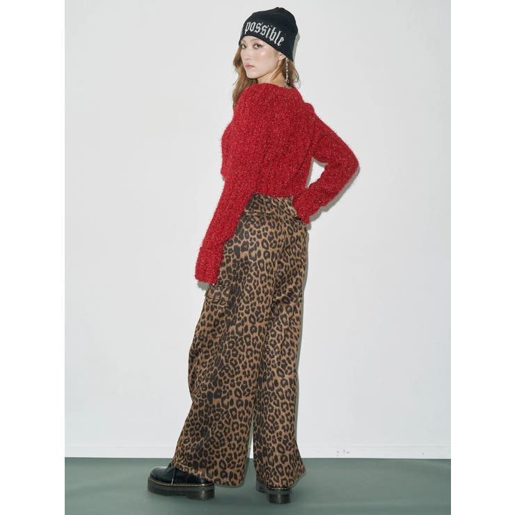 レオパードルーズカーゴパンツ | EVRIS | 詳細画像6 