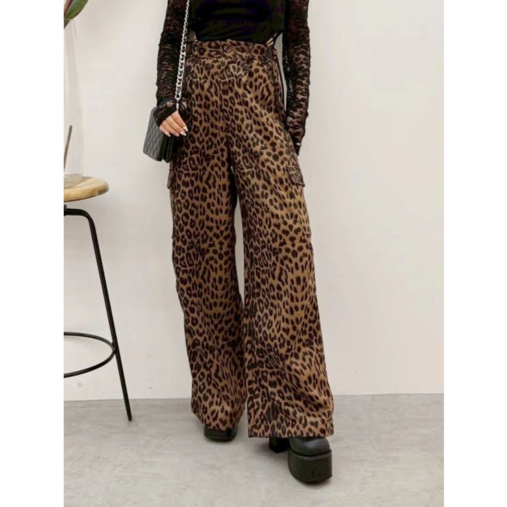 ミックス | レオパードルーズカーゴパンツ | EVRIS