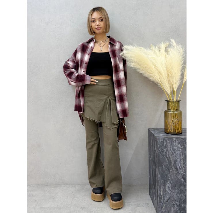 ハイウエストレイヤードフレアパンツ | EVRIS | 詳細画像11 