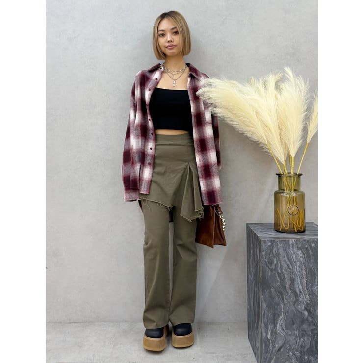 ハイウエストレイヤードフレアパンツ | EVRIS | 詳細画像12 