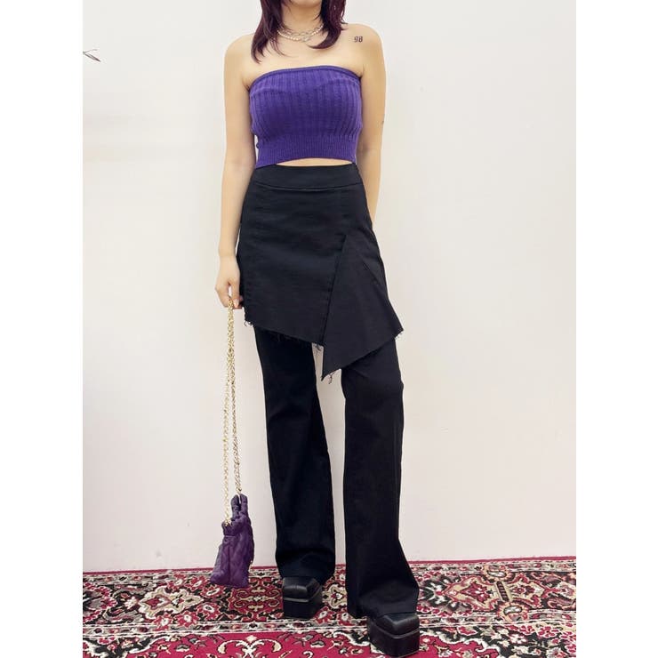 ハイウエストレイヤードフレアパンツ | EVRIS | 詳細画像18 