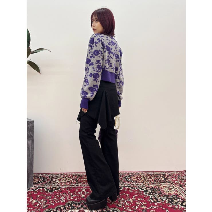 ハイウエストレイヤードフレアパンツ | EVRIS | 詳細画像21 